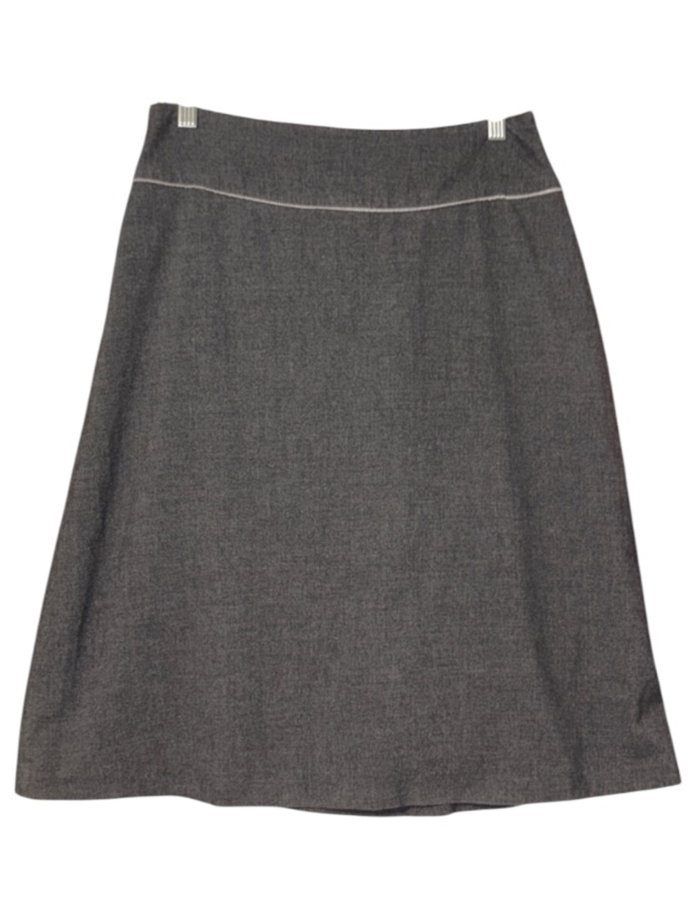 OshKosh Viscose Blend Charcoal Midi Skirt Fully Lined In Railroad Stripes